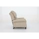 Churchill Cashmere Stone Leather Push Thru The Arms Recliner with Nailhead Trim
