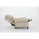 Churchill Cashmere Stone Leather Push Thru The Arms Recliner with Nailhead Trim