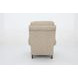 Churchill Cashmere Stone Leather Push Thru The Arms Recliner with Nailhead Trim