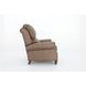 Churchill Cashmere Taupe Leather Push Thru The Arms Recliner with Nailhead Trim