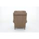 Churchill Cashmere Taupe Leather Push Thru The Arms Recliner with Nailhead Trim