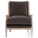 Churchill  Dark Dove Velvet Outdoor Club Chair