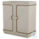 Churst Cerused White And Antique Brass Cabinet