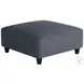 Sugarshack Navy Blue Square 16" Cocktail Ottoman