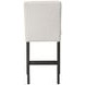 High Line White Upholstered Counter Height Chair Set of 2