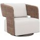 Maldives White Performance Fabric Outdoor Swivel Chair