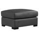 Germain Charcoal Leather Upholstered Rectangular Ottoman
