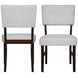 Tioga Gray Upholstered Dining Chair Set of 2