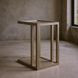 Glaze Quartz Rectangular Glass Top End Table