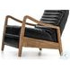 Chance Dakota Black Leather Recliner