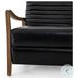 Chance Dakota Black Leather Recliner