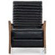 Chance Dakota Black Leather Recliner
