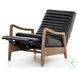 Chance Dakota Black Leather Recliner