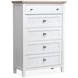 Windmill Harbour White Whisp and Sand 5 Drawer Chest