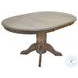 Colonial Oak Weathered Chestnut Pedestal Extendable Dining Room Set