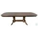 Colonial Oak Weathered Chestnut Trestle Extendable Dining Table
