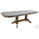 Colonial Oak Weathered Chestnut Trestle Extendable Dining Table