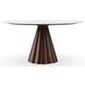 All Natural Rich Walnut 60" Round Dining Table