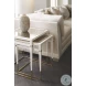 Better Together Pearly White And Majestic Gold End Table Set of 2