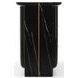 Overlap Piano Black and Nero Marquina 6 Drawer Dresser