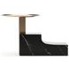 Overlap Nero Marquina and Whisper of Gold Nightstand Base