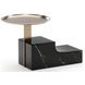Overlap Nero Marquina and Whisper of Gold Nightstand Base