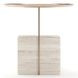 Overlap Travertine and Whisper of Gold Nightstand Base