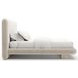 Overlap Ivory Upholstered King Panel Bed