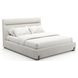 Counter Balance Oatmeal King Upholstered Panel Bed