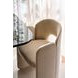 Overlap Ivory Upholstered Arm Chair