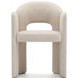 Overlap Ivory Upholstered Arm Chair