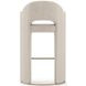 Overlap Ivory Upholstered Barstool