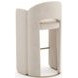 Overlap Ivory Upholstered Barstool