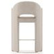 Overlap Ivory Upholstered Counter Height Stool