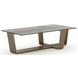 Counter Balance Brushed Gold and Smoked Bronze Glass Top Occasional Table Set