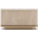 Rhythm Sun Drenched Oak and Neutral Metallic Rectangular Occasional Table Set with Travertine Top