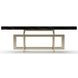 Wish You Were Here Black Marble and Whisper of Gold 48" Rectangular Cocktail Table