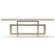 Wish You Were Here Sandstone and Whisper of Gold 48" Rectangular Cocktail Table