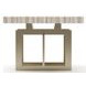 Wish You Were Here Sandstone and Whisper of Gold 48" Rectangular Cocktail Table