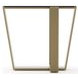 Counter Balance Brushed Gold and Smoked Bronze Glass Top Side Table