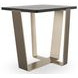 Counter Balance Brushed Gold and Smoked Bronze Glass Top Occasional Table Set