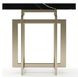 Wish You Were Here Black Marble and Whisper of Gold Square Side Table