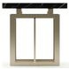 Wish You Were Here Black Marble and Whisper of Gold Square Side Table