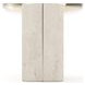 Overlap Latte and Travertine Rectangular Occasional Table Set