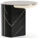 Overlap Nero Marquina and Whisper of Gold Round Side Table