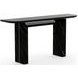 Overlap Piano Black and Nero Marquina 67" Console Table