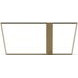 Counter Balance Brushed Gold and Smoked Bronze Glass Top Console Table