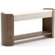 Fleur Porcini and Travertine 2 Drawer Console Table