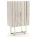 Wish You Were Here Sandstone and Whisper of Gold 2 Door Bar Cabinet