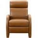 Clair Pretty G Yellow Brown Leather Push Thru The Arms Recliner